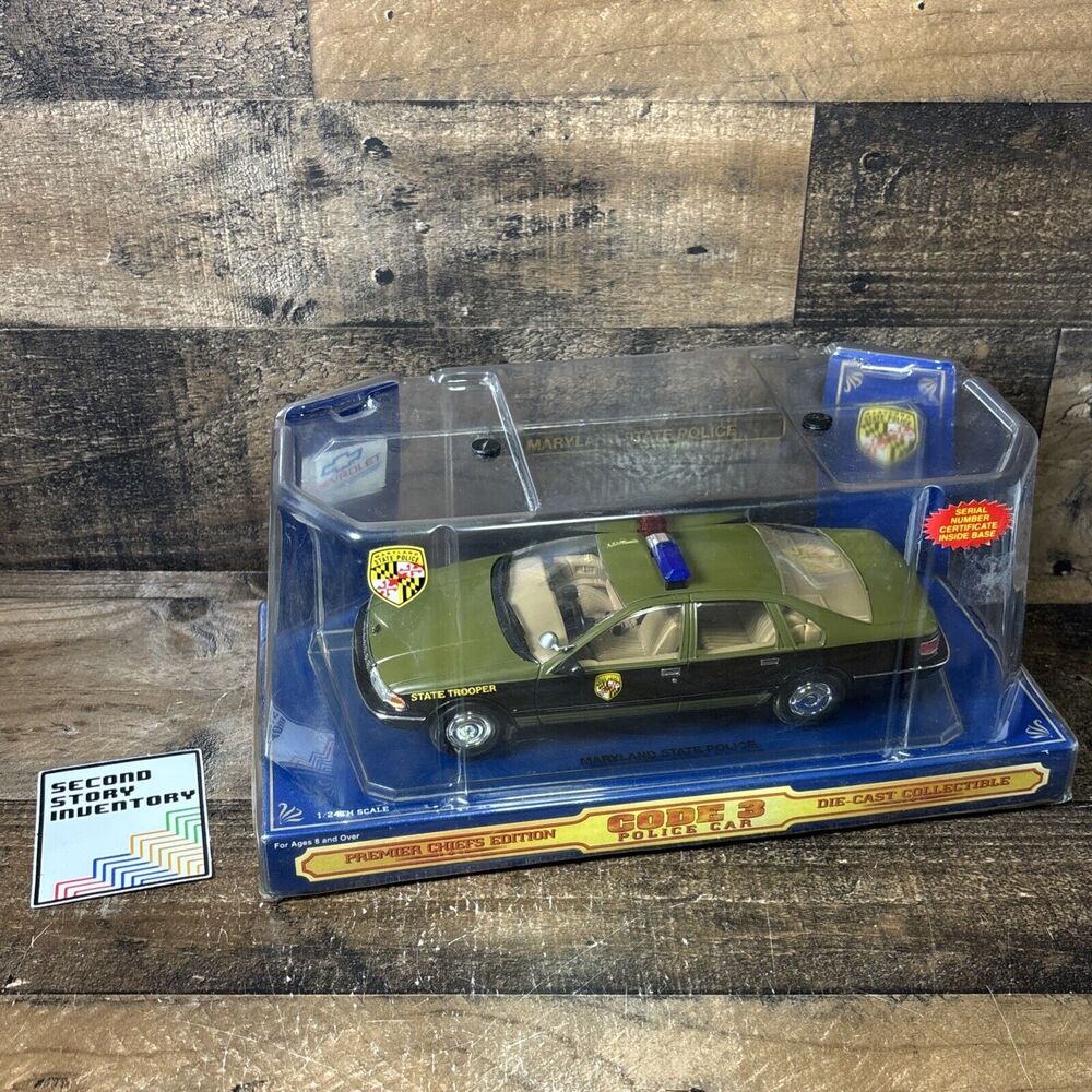 CODE 3 Maryland state police 1/24 Premier Chiefs Edition Chevy Caprice Police